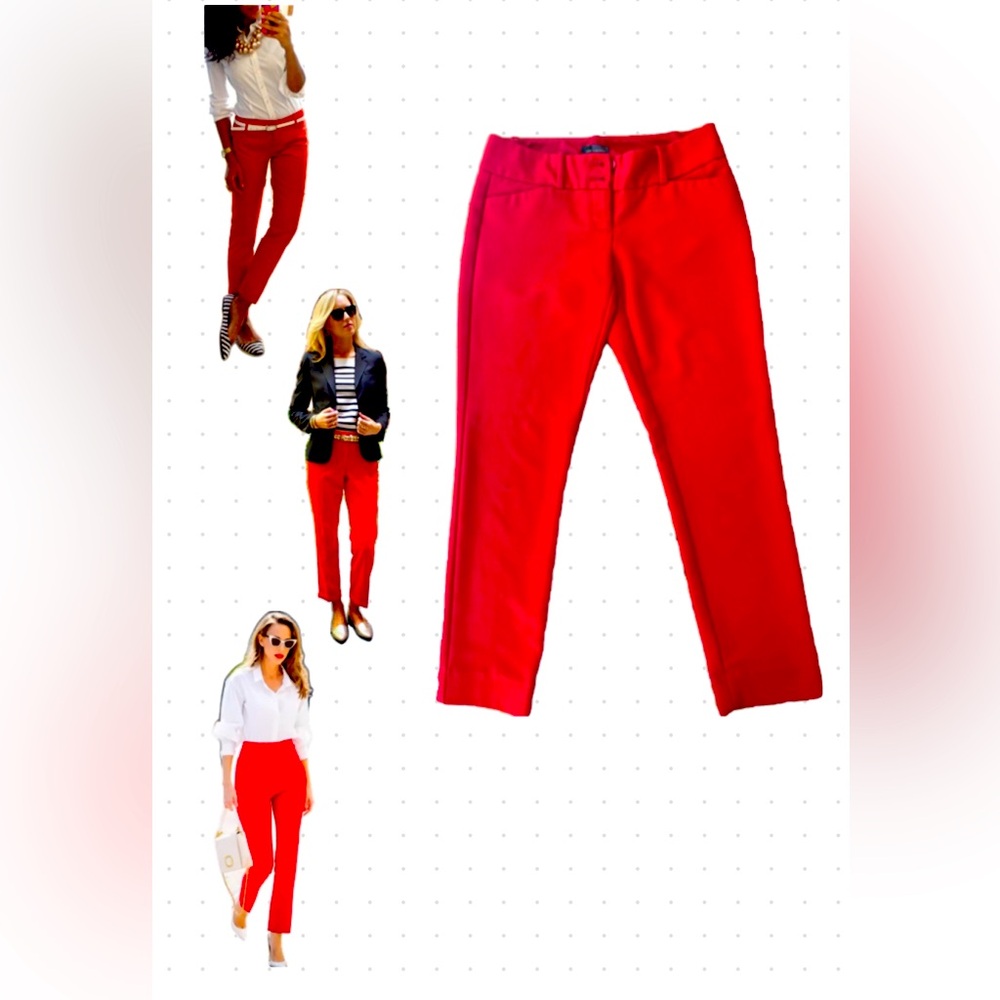 The Limited “size 0R” Ankle Length Red Pants- FREE SHIPPING
